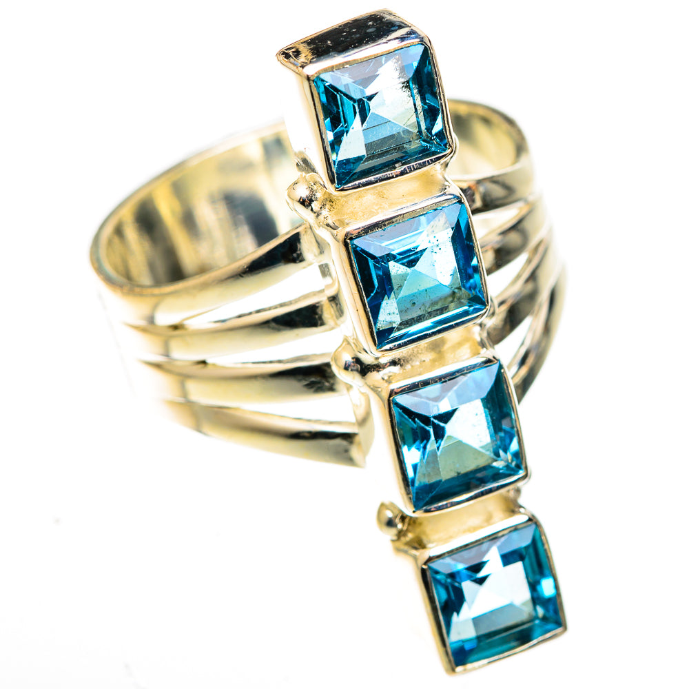 Blue Topaz Rings handcrafted by Anasilvercos - RING122972 - Photo 2