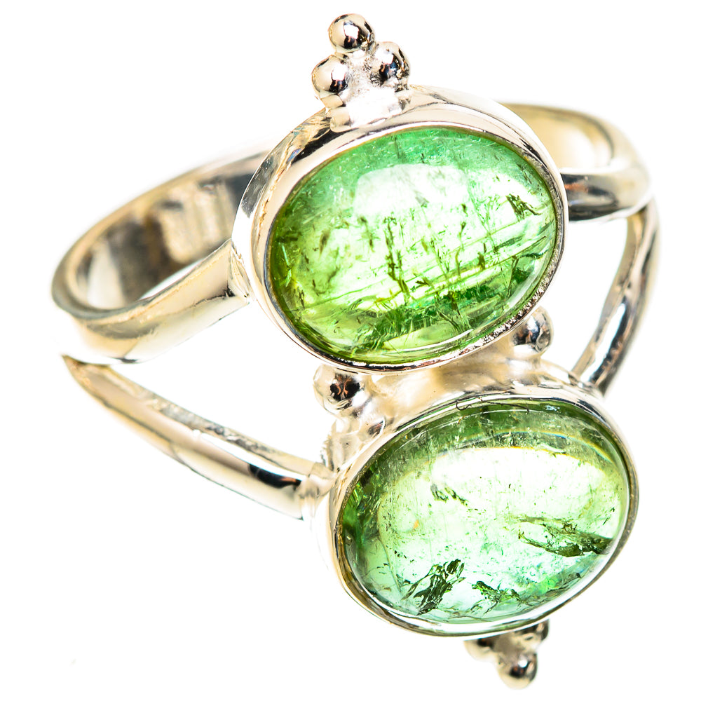 Green Tourmaline Rings handcrafted by Anasilvercos - RING122977 - Photo 2