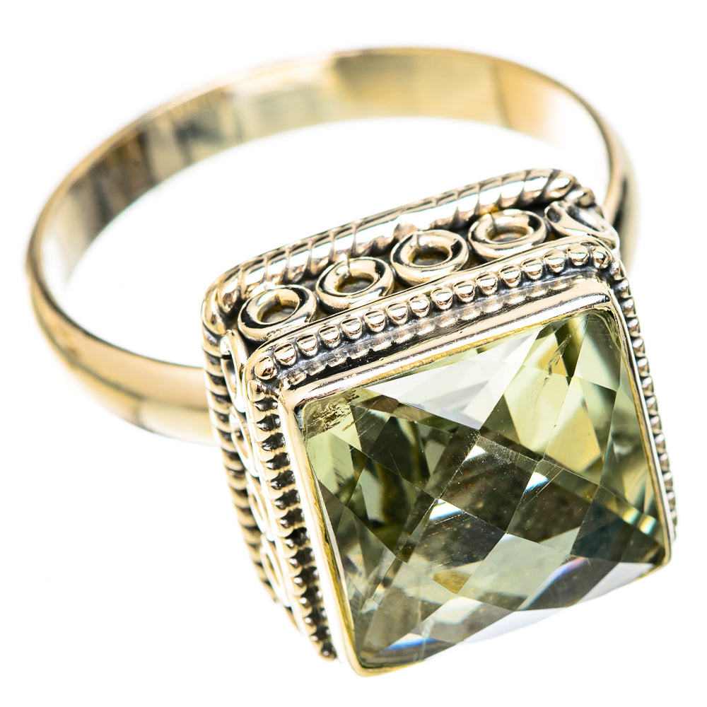 Green Amethyst Rings handcrafted by Anasilvercos - RING123001 - Photo 2