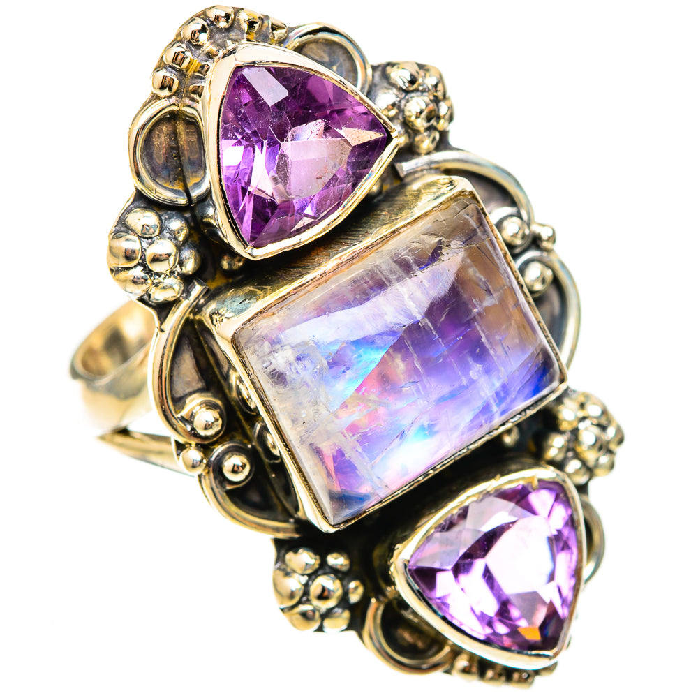 Pink Moonstone Rings handcrafted by Anasilvercos - RING123005 - Photo 2