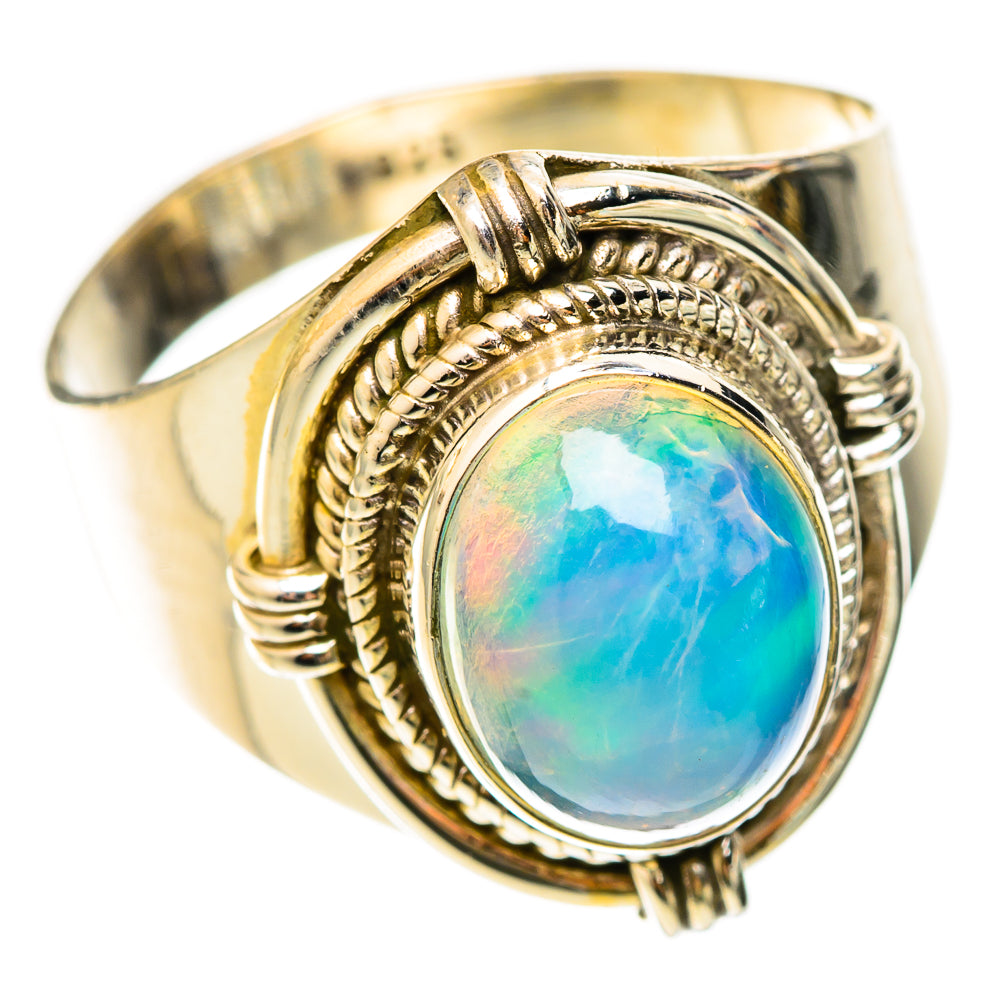 Ethiopian Opal Rings handcrafted by Anasilvercos - RING123013 - Photo 2