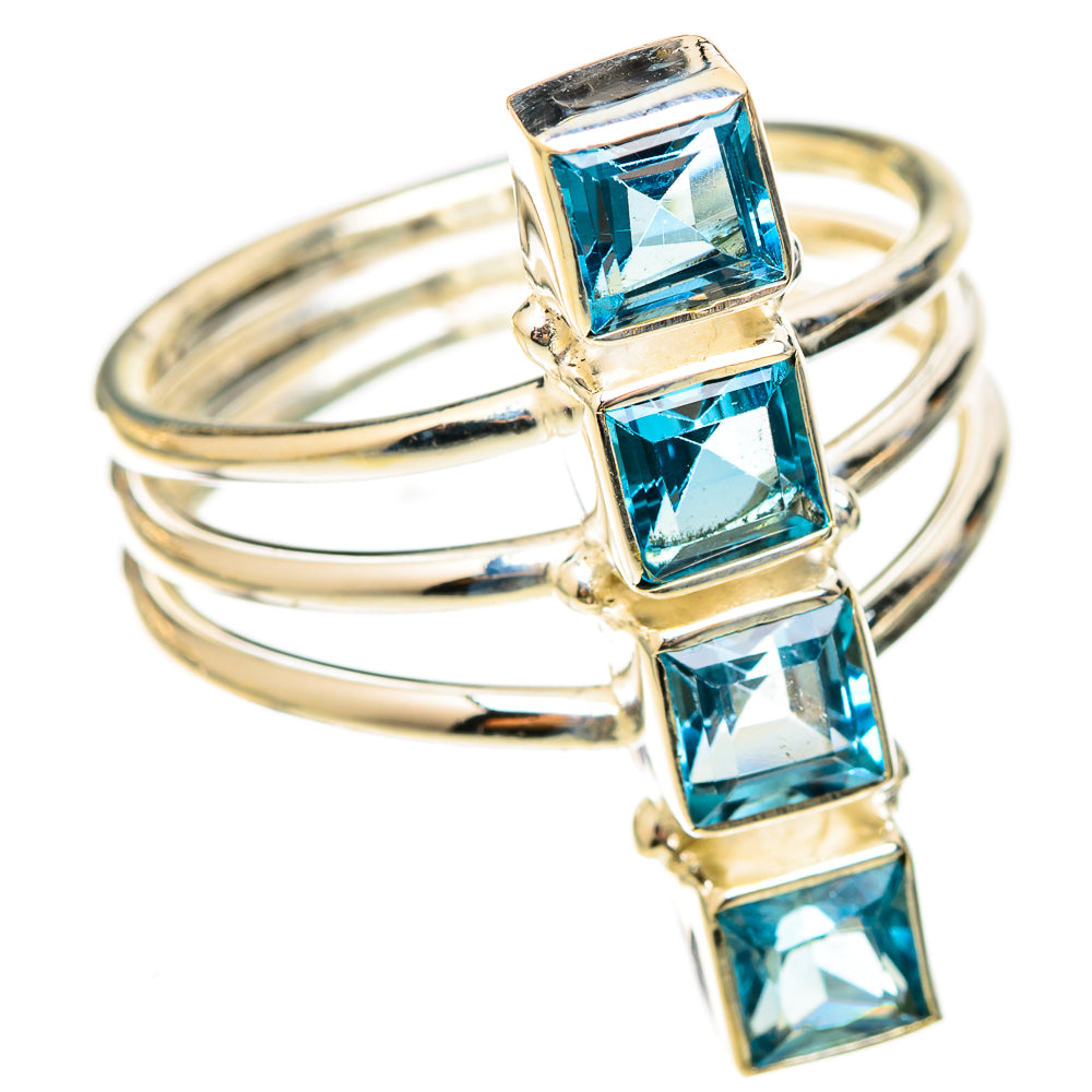 Blue Topaz Rings handcrafted by Anasilvercos - RING123016 - Photo 2