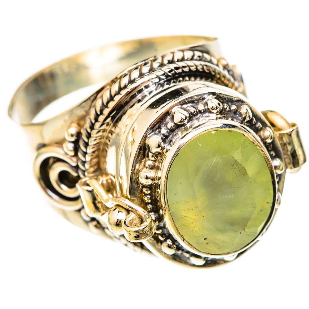 Prehnite Rings handcrafted by Anasilvercos - RING123021 - Photo 2