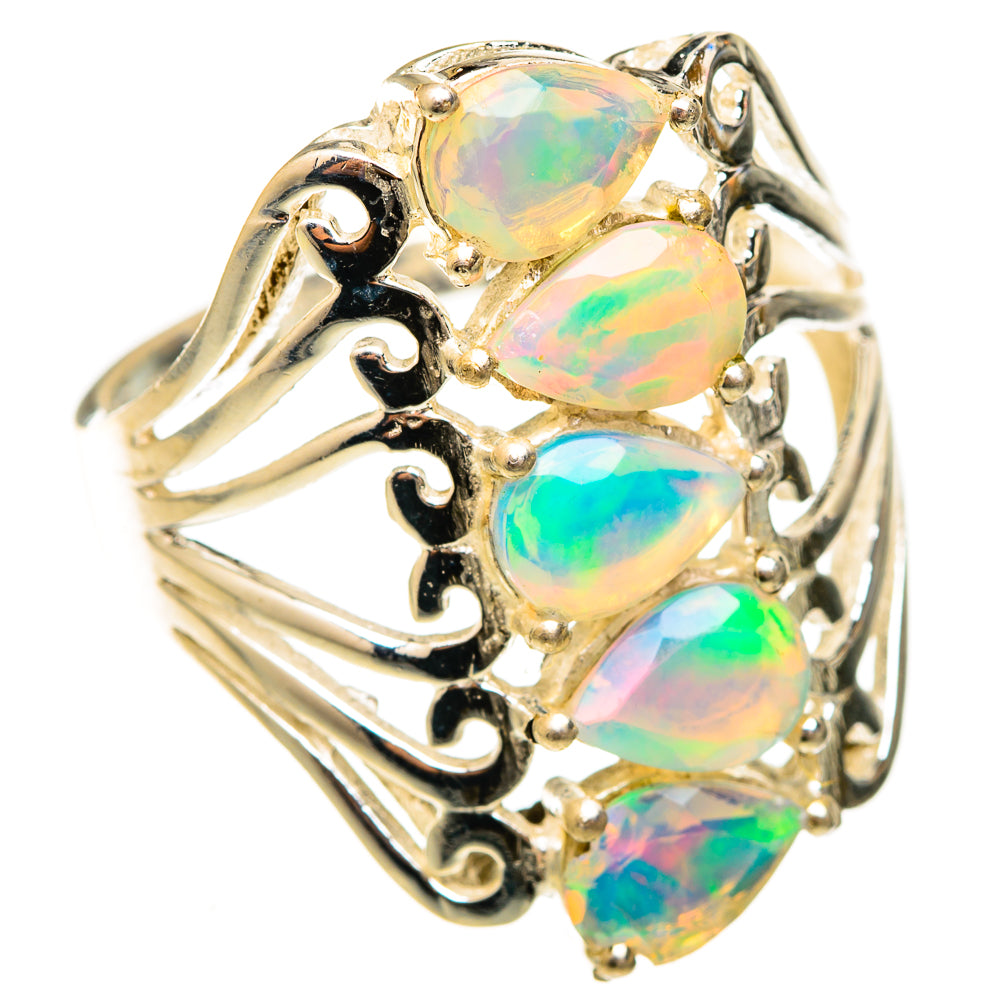 Ethiopian Opal Rings handcrafted by Anasilvercos - RING123033 - Photo 2