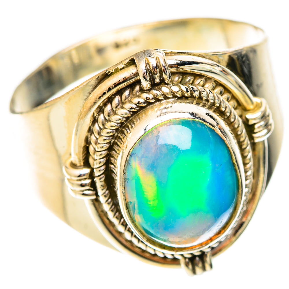 Ethiopian Opal Rings handcrafted by Anasilvercos - RING123035 - Photo 2
