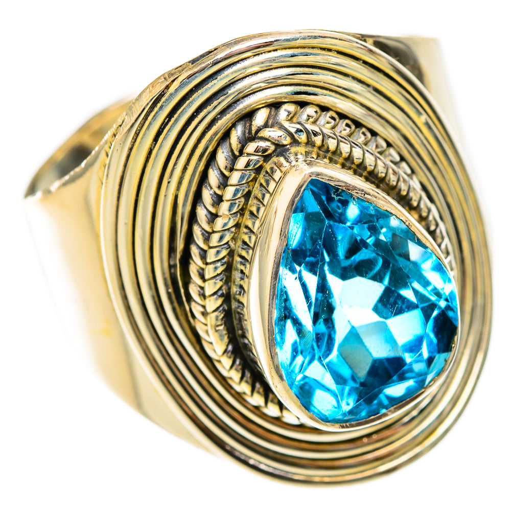 Blue Topaz Rings handcrafted by Anasilvercos - RING123055 - Photo 2