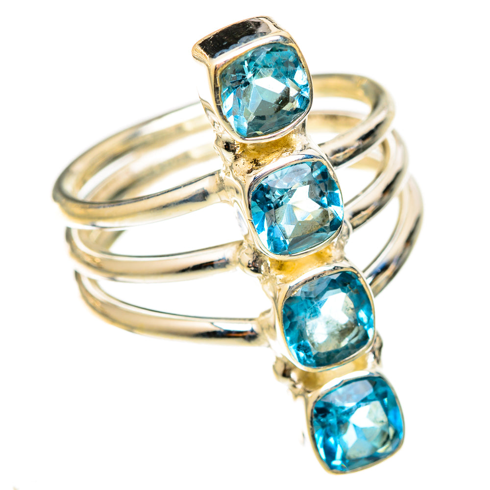 Blue Topaz Rings handcrafted by Anasilvercos - RING123074 - Photo 2