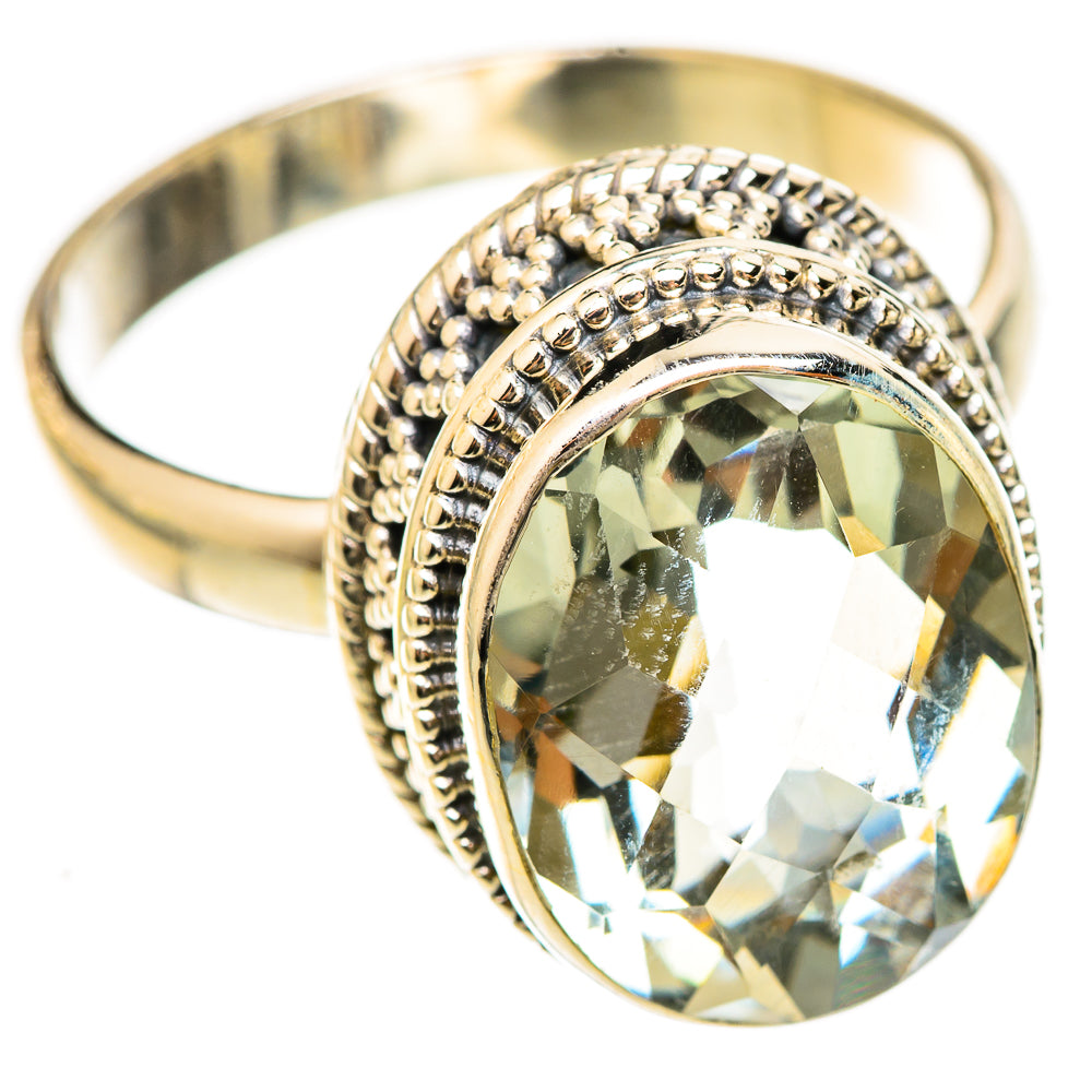 Green Amethyst Rings handcrafted by Anasilvercos - RING123078 - Photo 2
