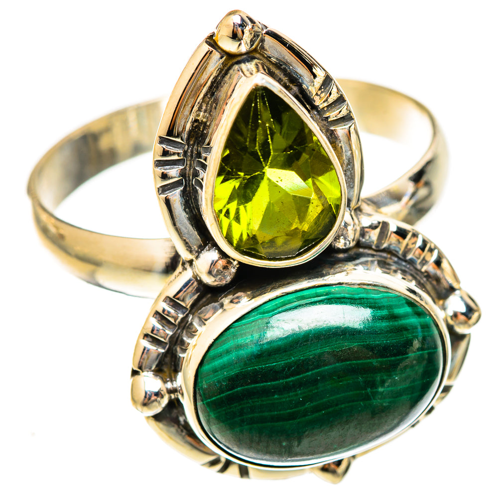 Malachite Rings handcrafted by Anasilvercos - RING123079 - Photo 2