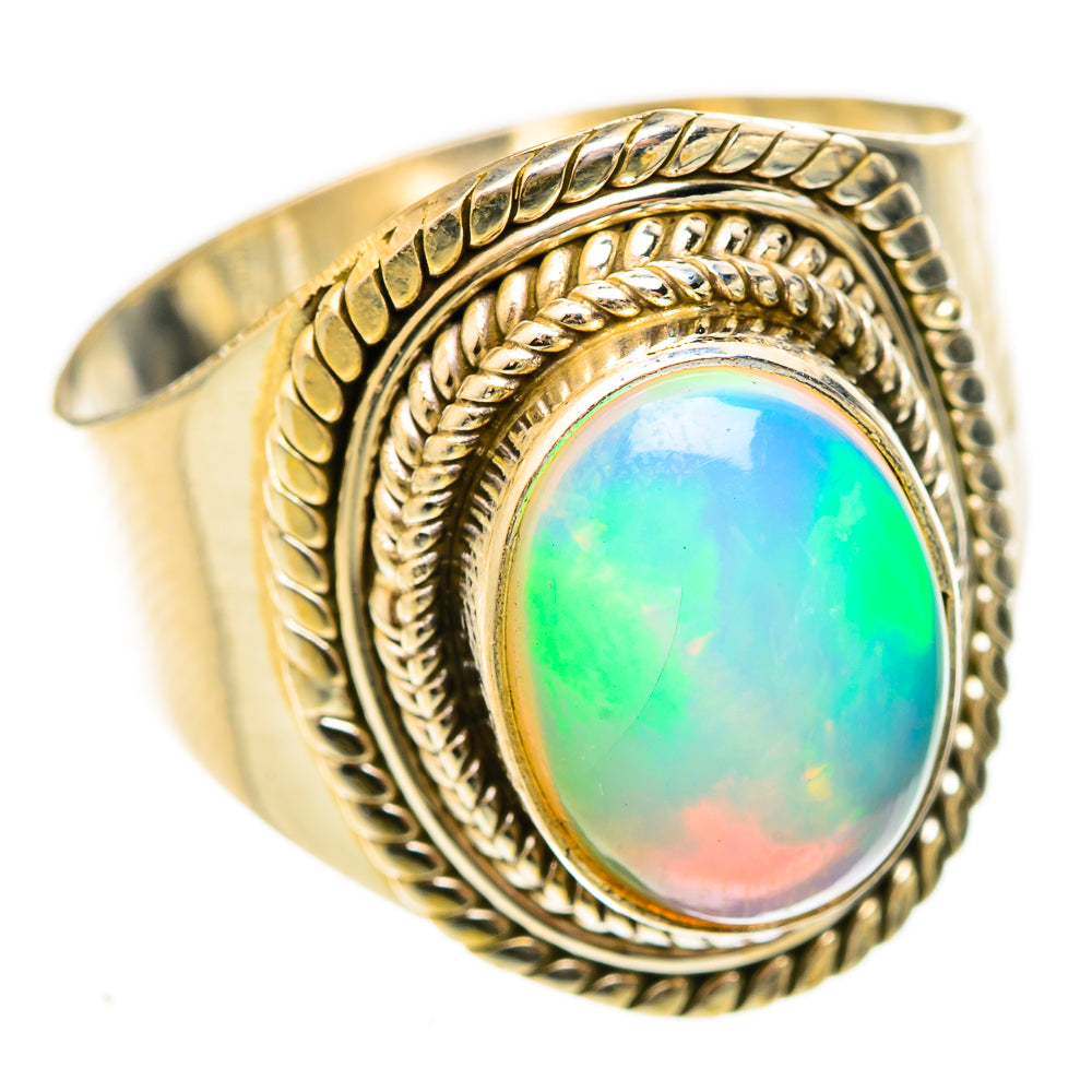 Ethiopian Opal Rings handcrafted by Anasilvercos - RING123087 - Photo 2