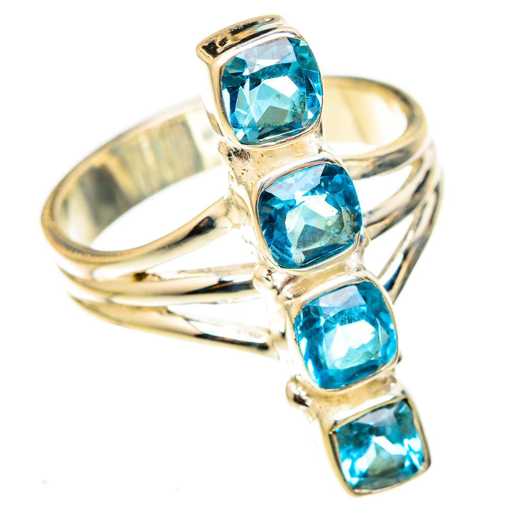 Blue Topaz Rings handcrafted by Anasilvercos - RING123092 - Photo 2