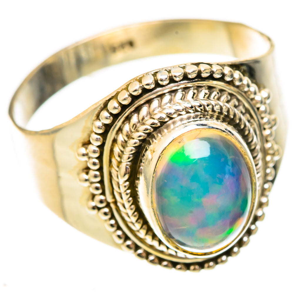 Ethiopian Opal Rings handcrafted by Anasilvercos - RING123105 - Photo 2