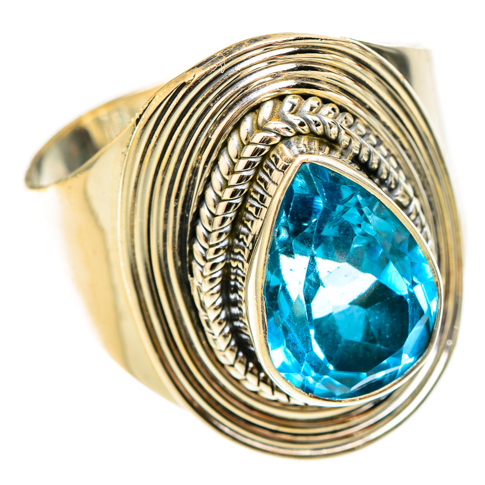Blue Topaz Rings handcrafted by Anasilvercos - RING123111 - Photo 2