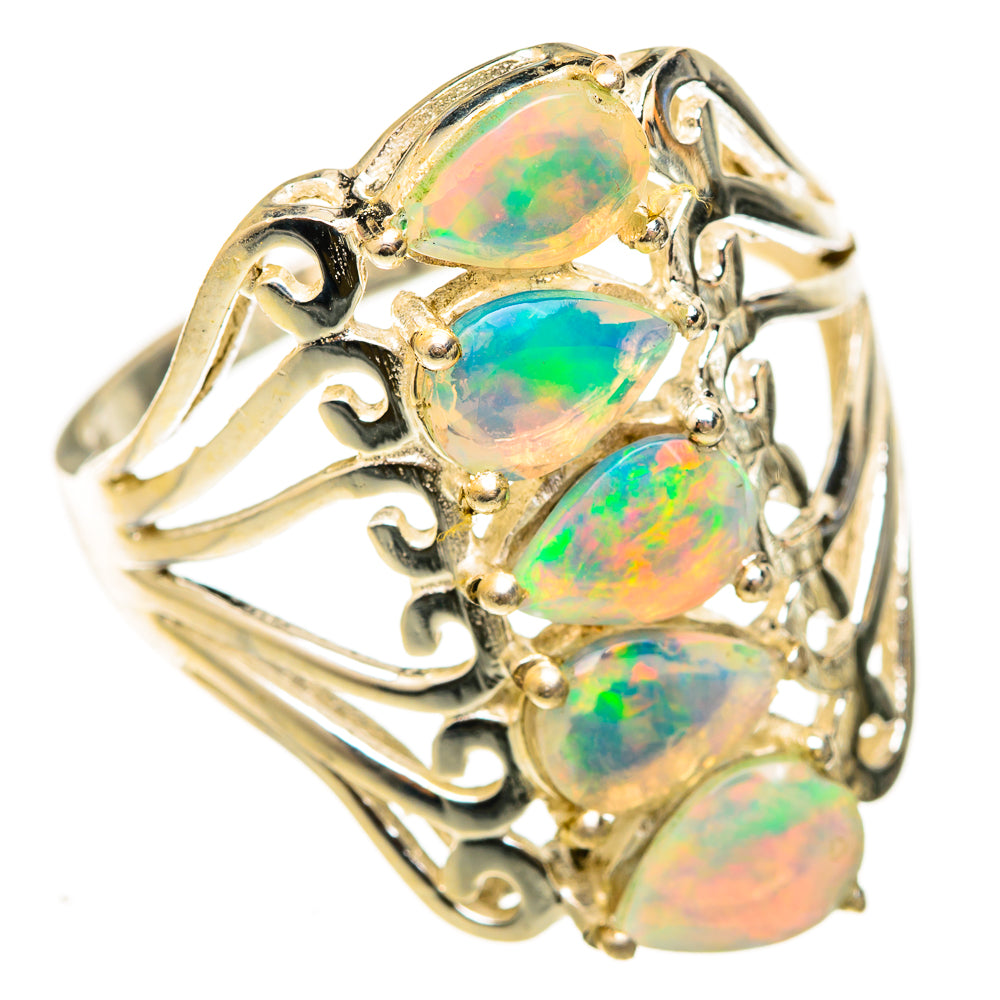 Ethiopian Opal Rings handcrafted by Anasilvercos - RING123134 - Photo 2