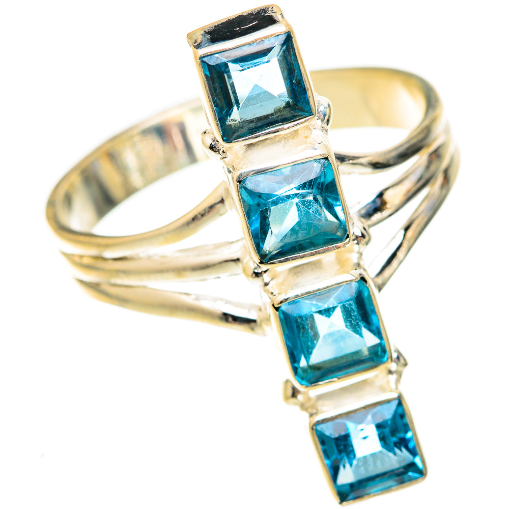 Blue Topaz Rings handcrafted by Anasilvercos - RING123139 - Photo 2