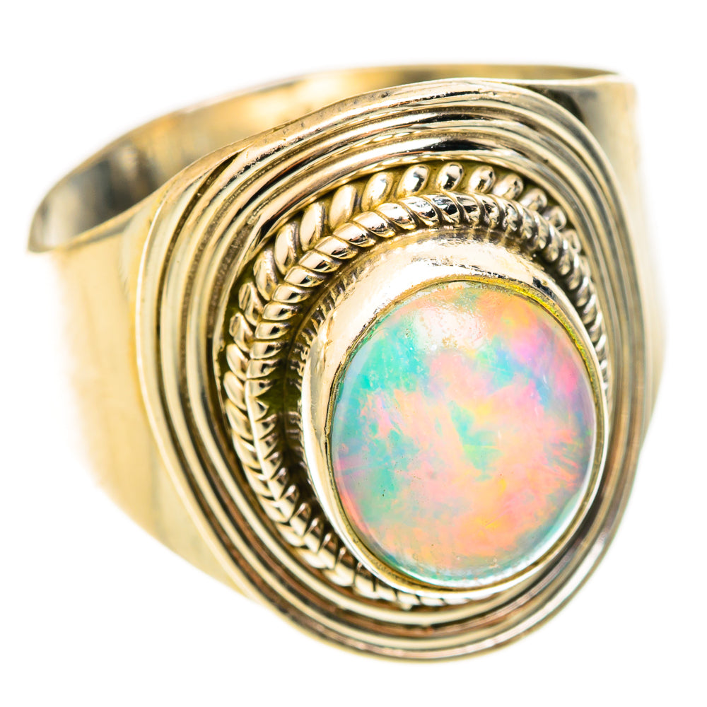 Ethiopian Opal Rings handcrafted by Anasilvercos - RING123151 - Photo 2