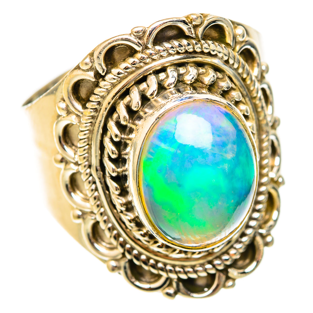 Ethiopian Opal Rings handcrafted by Anasilvercos - RING123152 - Photo 2