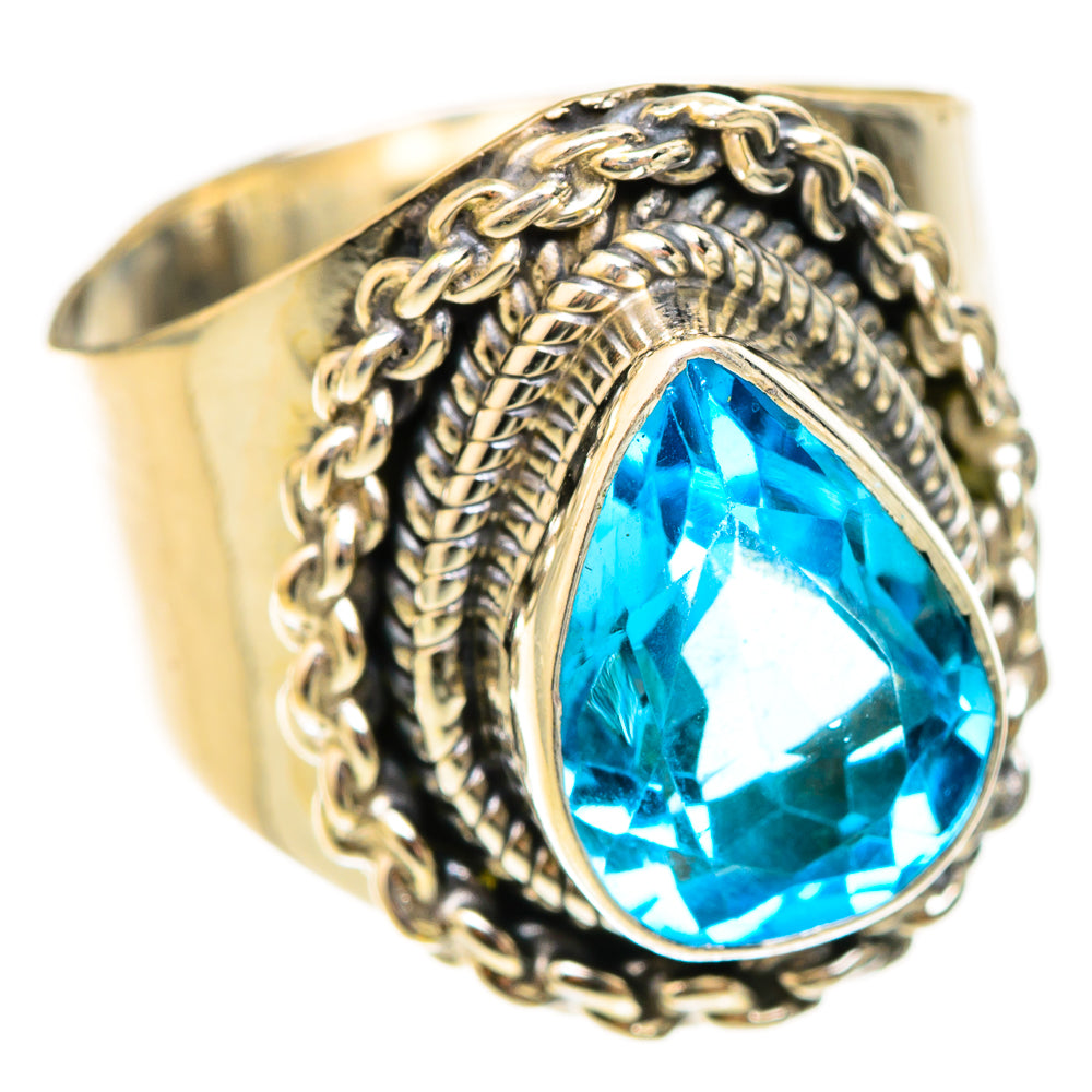 Blue Topaz Rings handcrafted by Anasilvercos - RING123158 - Photo 2