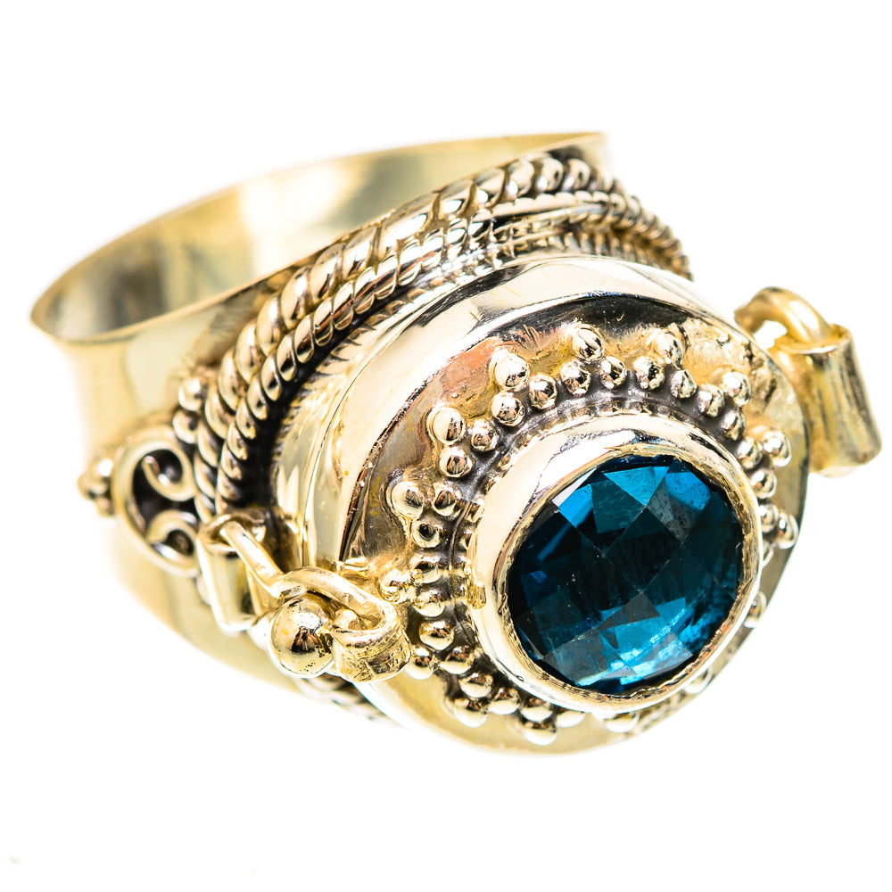 Swiss Blue Topaz Rings handcrafted by Anasilvercos - RING123171 - Photo 2
