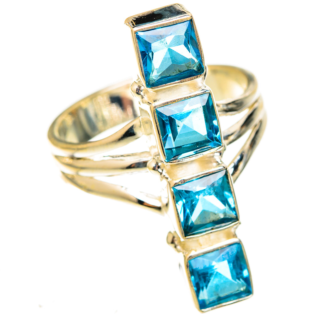Blue Topaz Rings handcrafted by Anasilvercos - RING123172 - Photo 2
