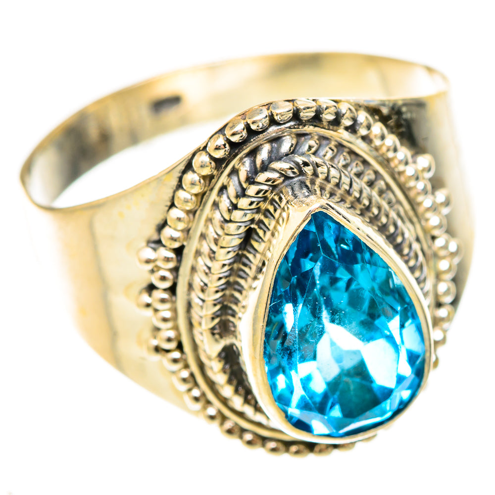 Blue Topaz Rings handcrafted by Anasilvercos - RING123175 - Photo 2