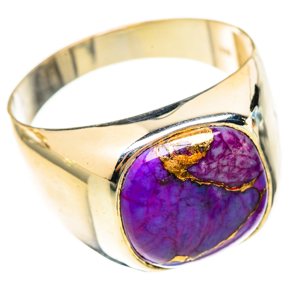 Purple Copper Composite Turquoise Rings handcrafted by Anasilvercos - RING123182 - Photo 2
