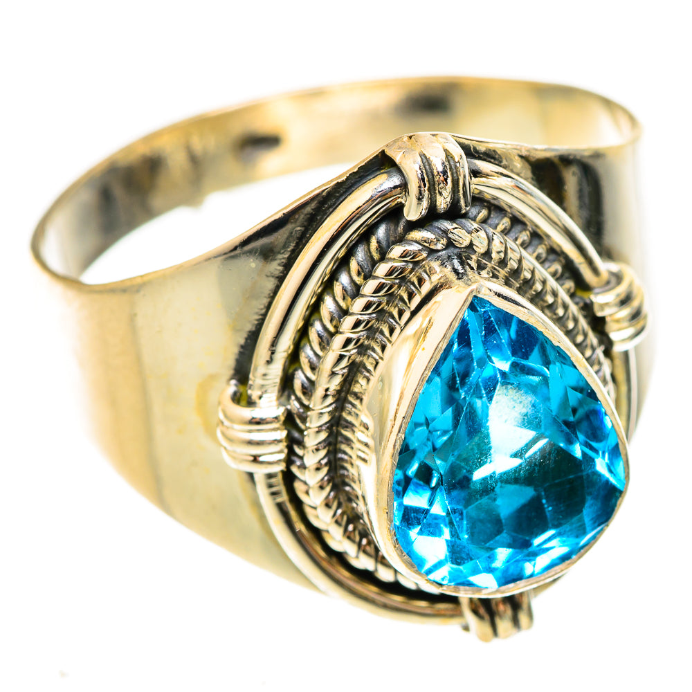 Blue Topaz Rings handcrafted by Anasilvercos - RING123189 - Photo 2