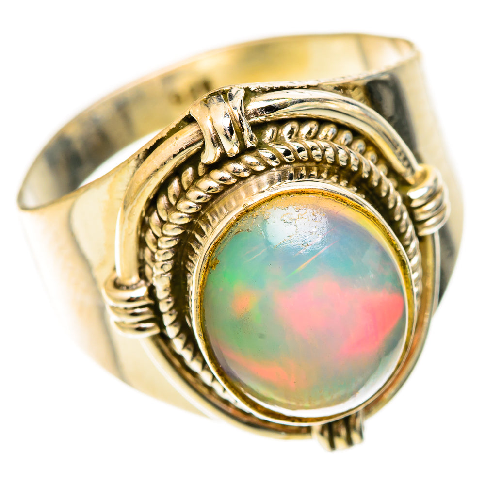 Ethiopian Opal Rings handcrafted by Anasilvercos - RING123201 - Photo 2