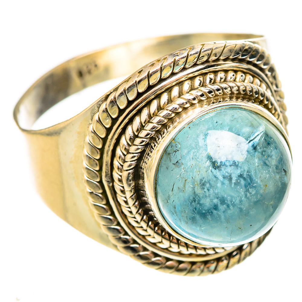 Aquamarine Rings handcrafted by Anasilvercos - RING123206 - Photo 2