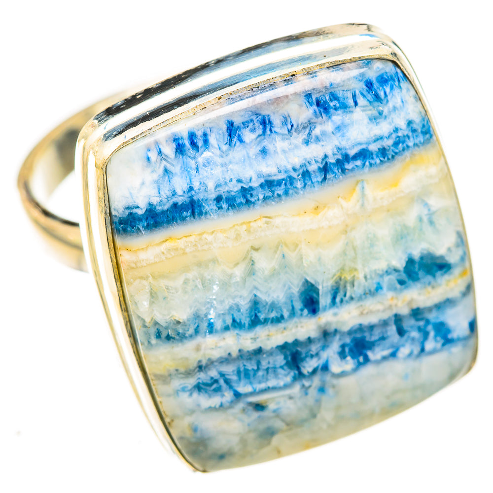 Blue Scheelite Rings handcrafted by Anasilvercos - RING123220 - Photo 2