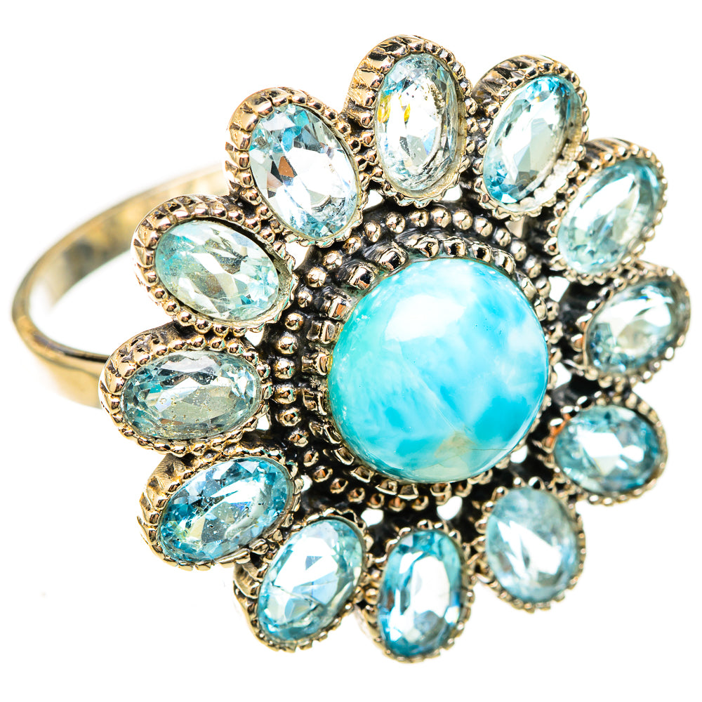 Larimar Rings handcrafted by Anasilvercos - RING123221 - Photo 2