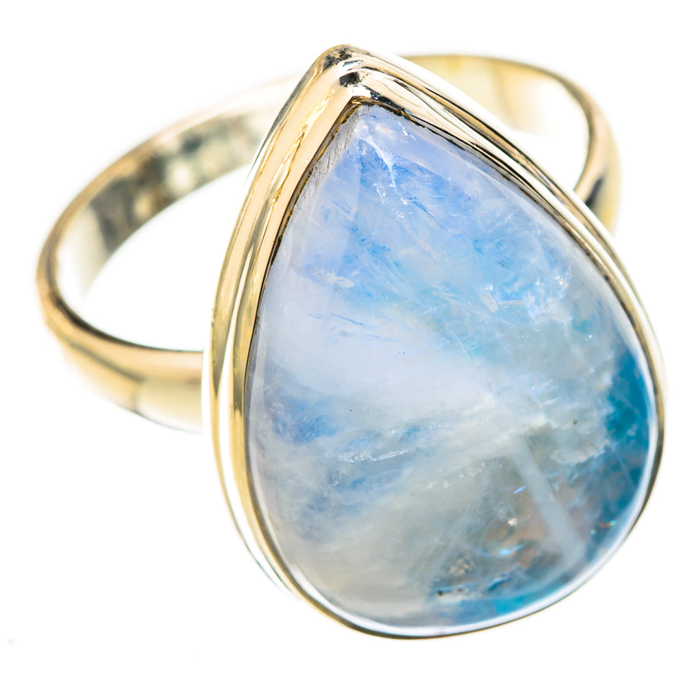 Rainbow Moonstone Rings handcrafted by Anasilvercos - RING123229 - Photo 2