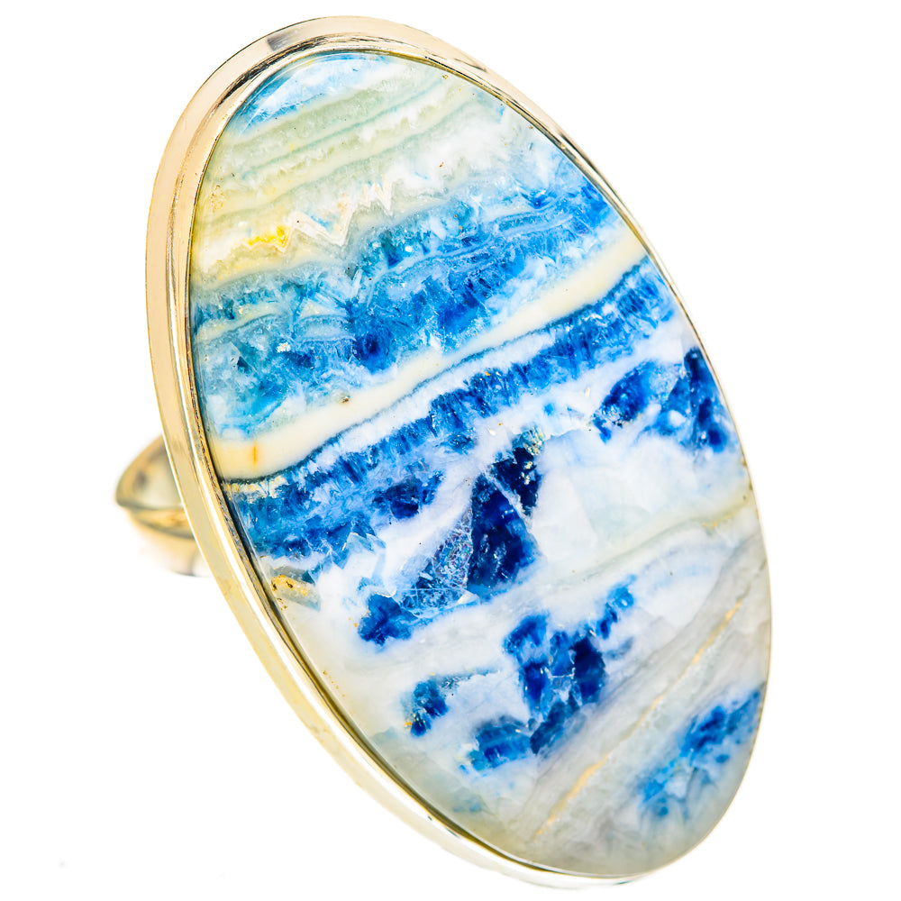Blue Scheelite Rings handcrafted by Anasilvercos - RING123243 - Photo 2