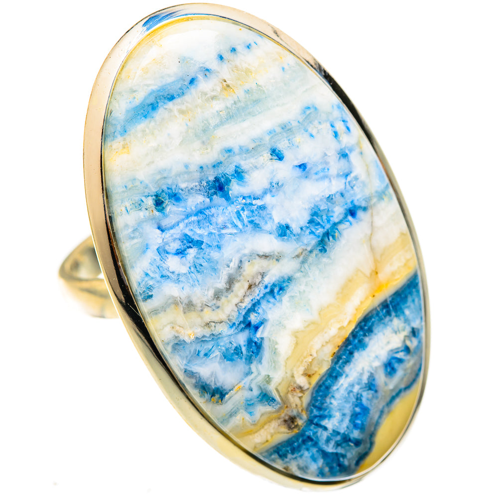 Blue Scheelite Rings handcrafted by Anasilvercos - RING123267 - Photo 2