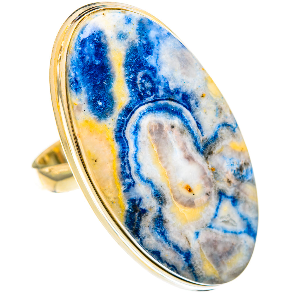 Blue Scheelite Rings handcrafted by Anasilvercos - RING123280 - Photo 2