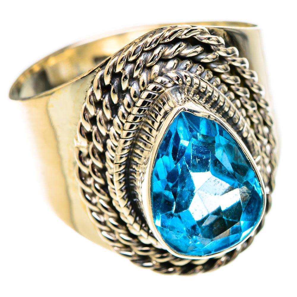 Swiss Blue Topaz Rings handcrafted by Anasilvercos - RING123282 - Photo 2