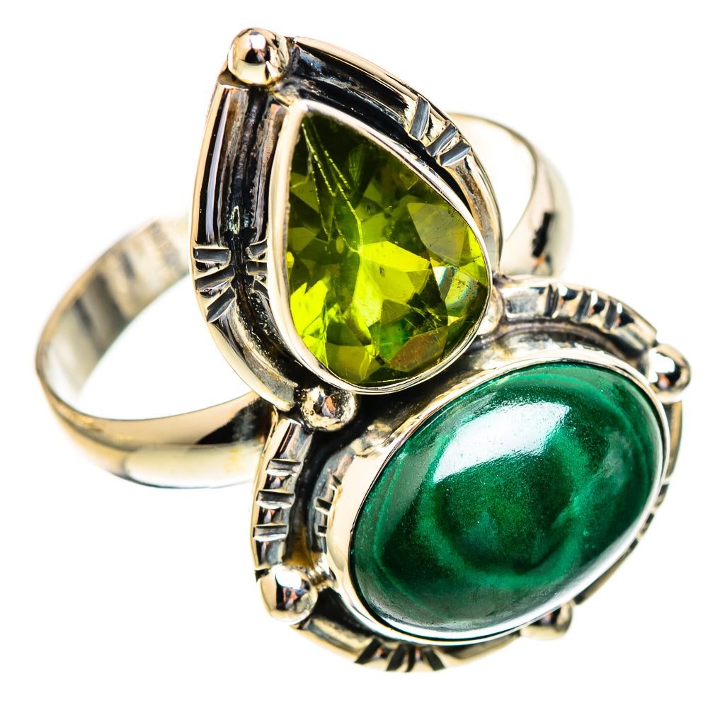 Malachite Rings handcrafted by Anasilvercos - RING123289 - Photo 2