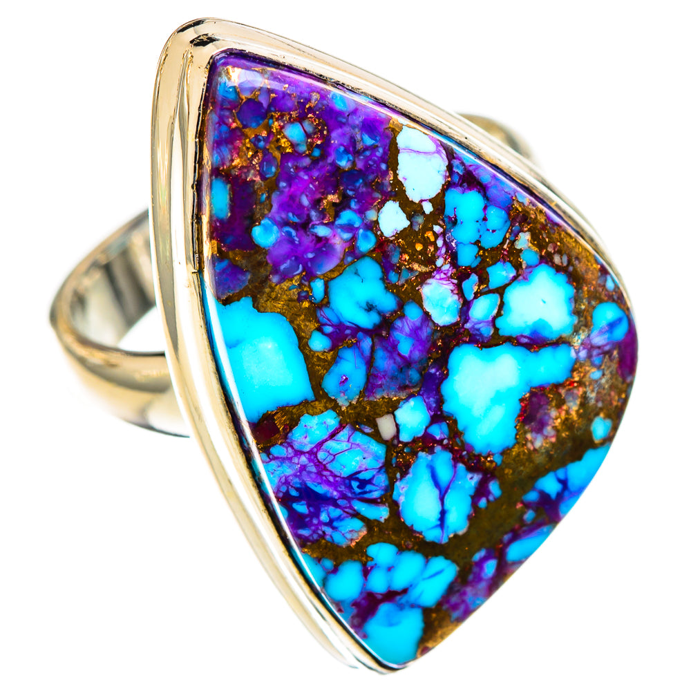 Purple Copper Composite Turquoise Rings handcrafted by Anasilvercos - RING123294 - Photo 2