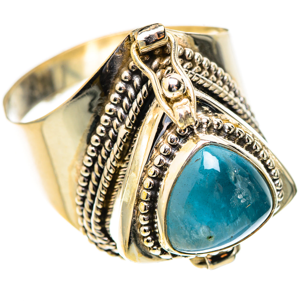 Aquamarine Rings handcrafted by Anasilvercos - RING123306 - Photo 2