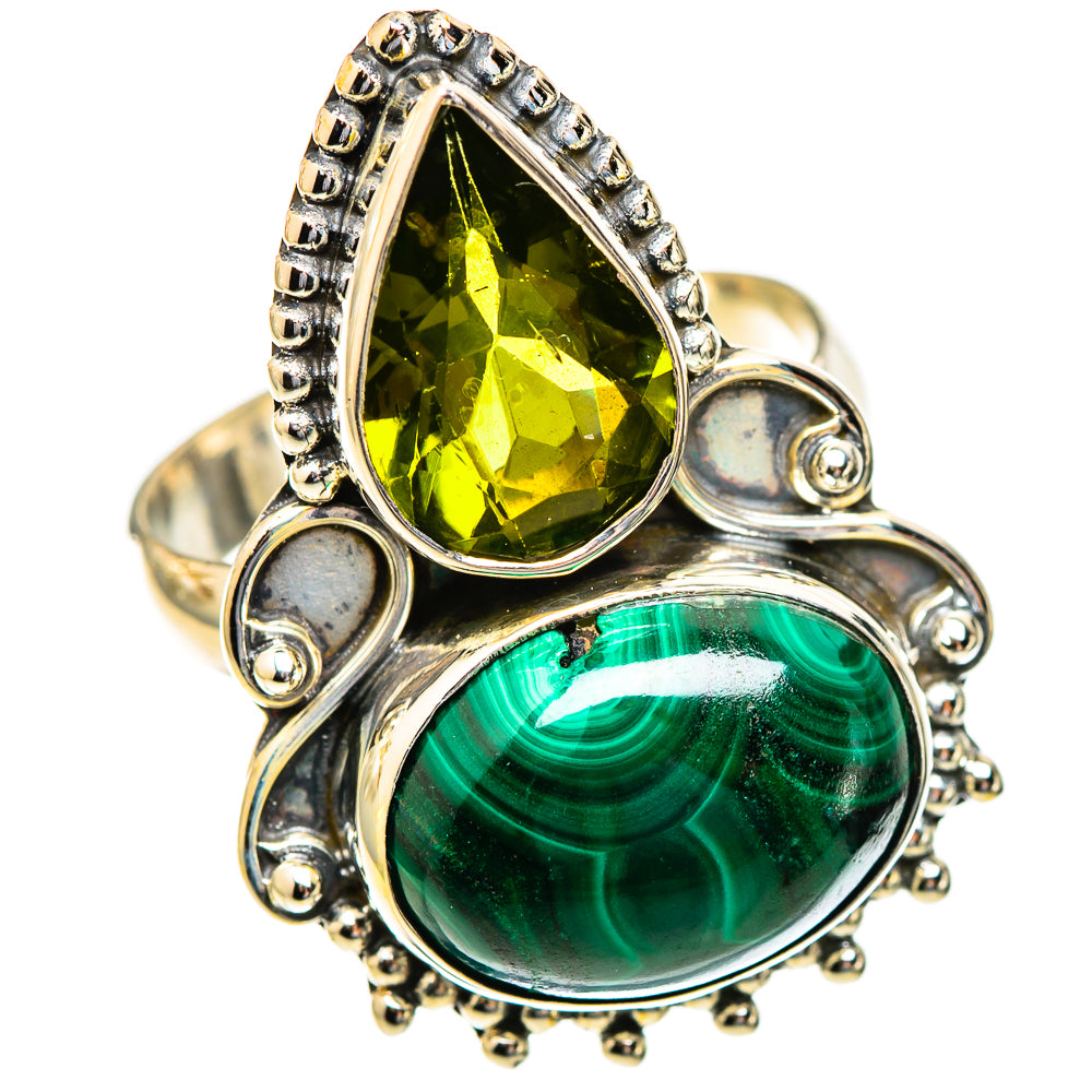 Malachite Rings handcrafted by Anasilvercos - RING123310 - Photo 2
