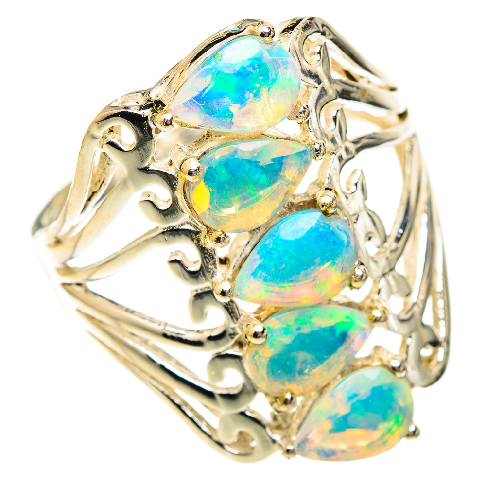 Ethiopian Opal Rings handcrafted by Anasilvercos - RING123323 - Photo 2