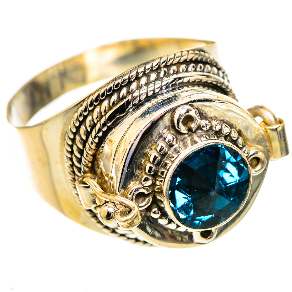 Swiss Blue Topaz Rings handcrafted by Anasilvercos - RING123325 - Photo 2