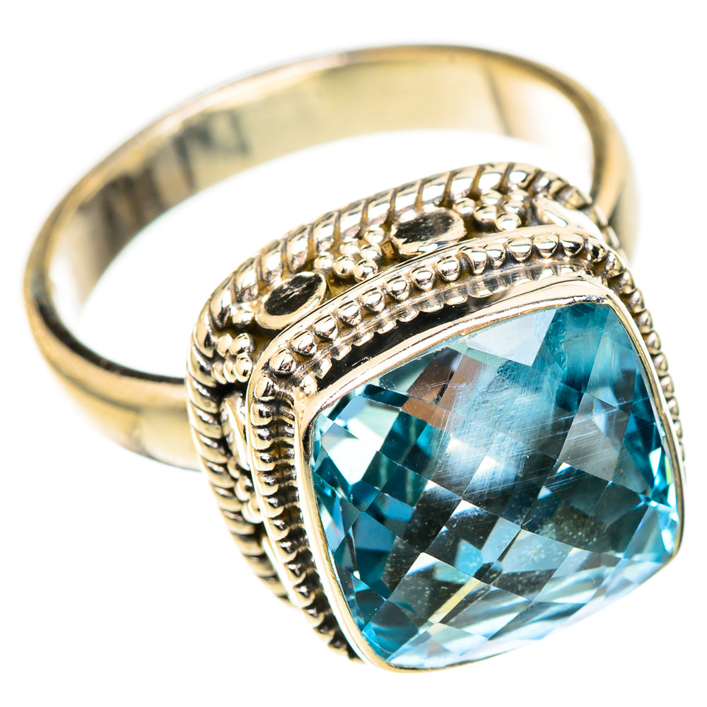 Swiss Blue Topaz Rings handcrafted by Anasilvercos - RING123329 - Photo 2