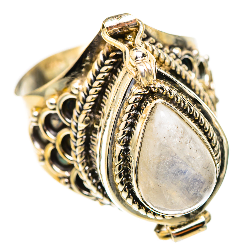 Rainbow Moonstone Rings handcrafted by Anasilvercos - RING123341 - Photo 2