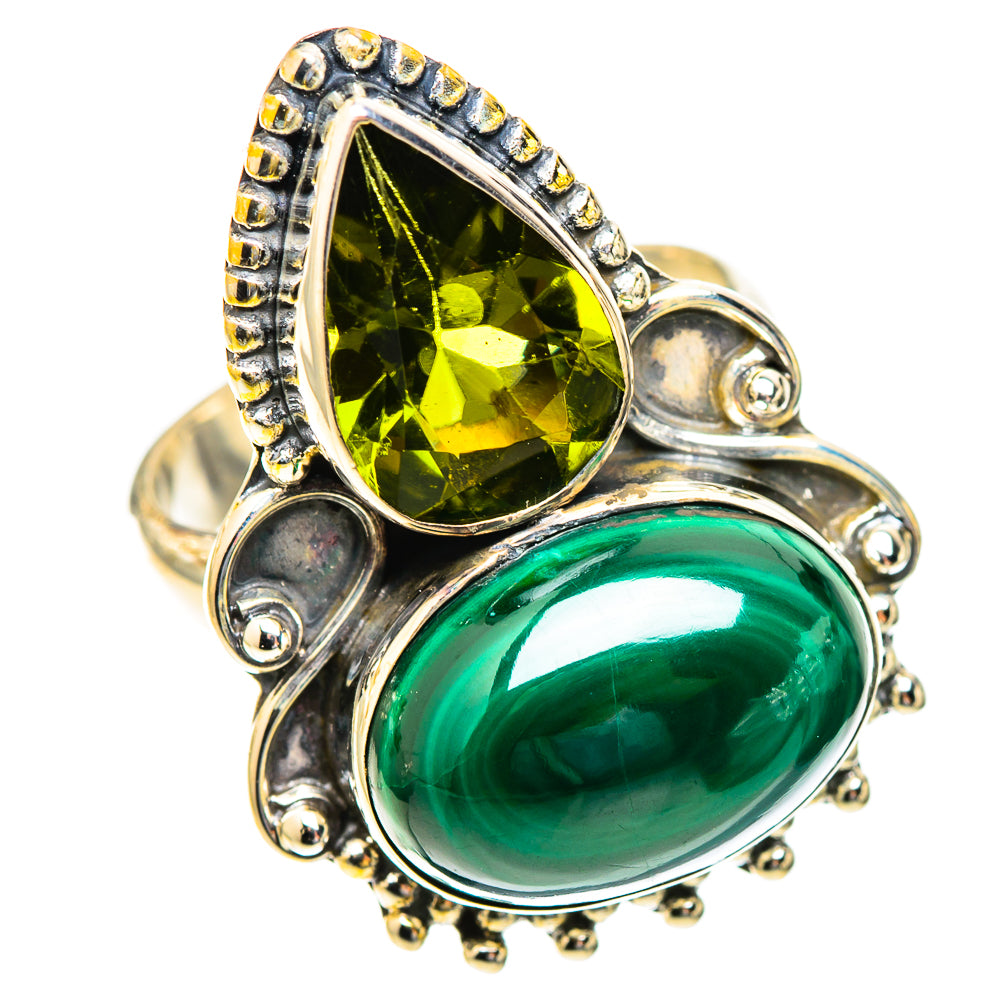 Malachite Rings handcrafted by Anasilvercos - RING123351 - Photo 2