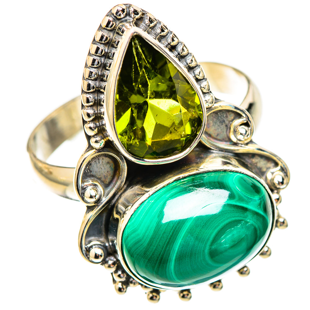 Malachite Rings handcrafted by Anasilvercos - RING123370 - Photo 2