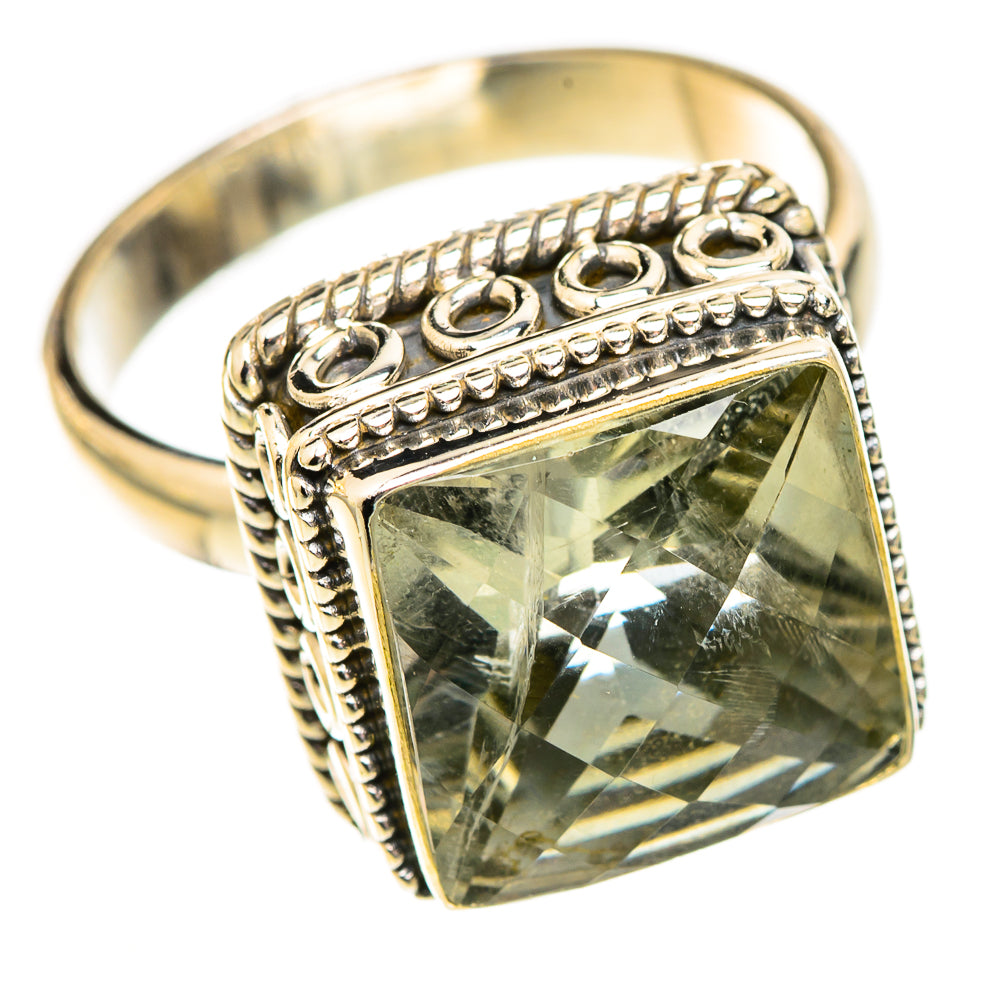 Green Amethyst Rings handcrafted by Anasilvercos - RING123387 - Photo 2