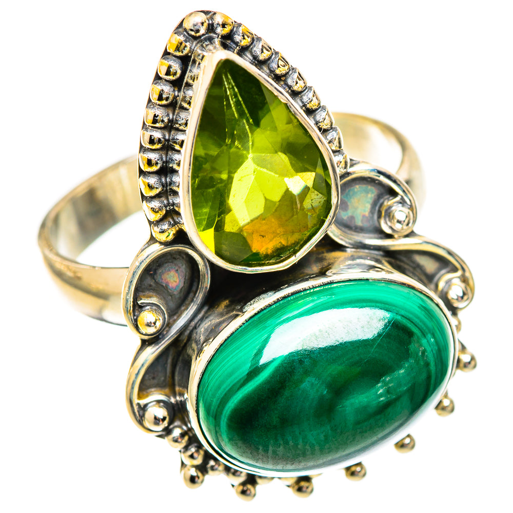 Malachite Rings handcrafted by Anasilvercos - RING123403 - Photo 2