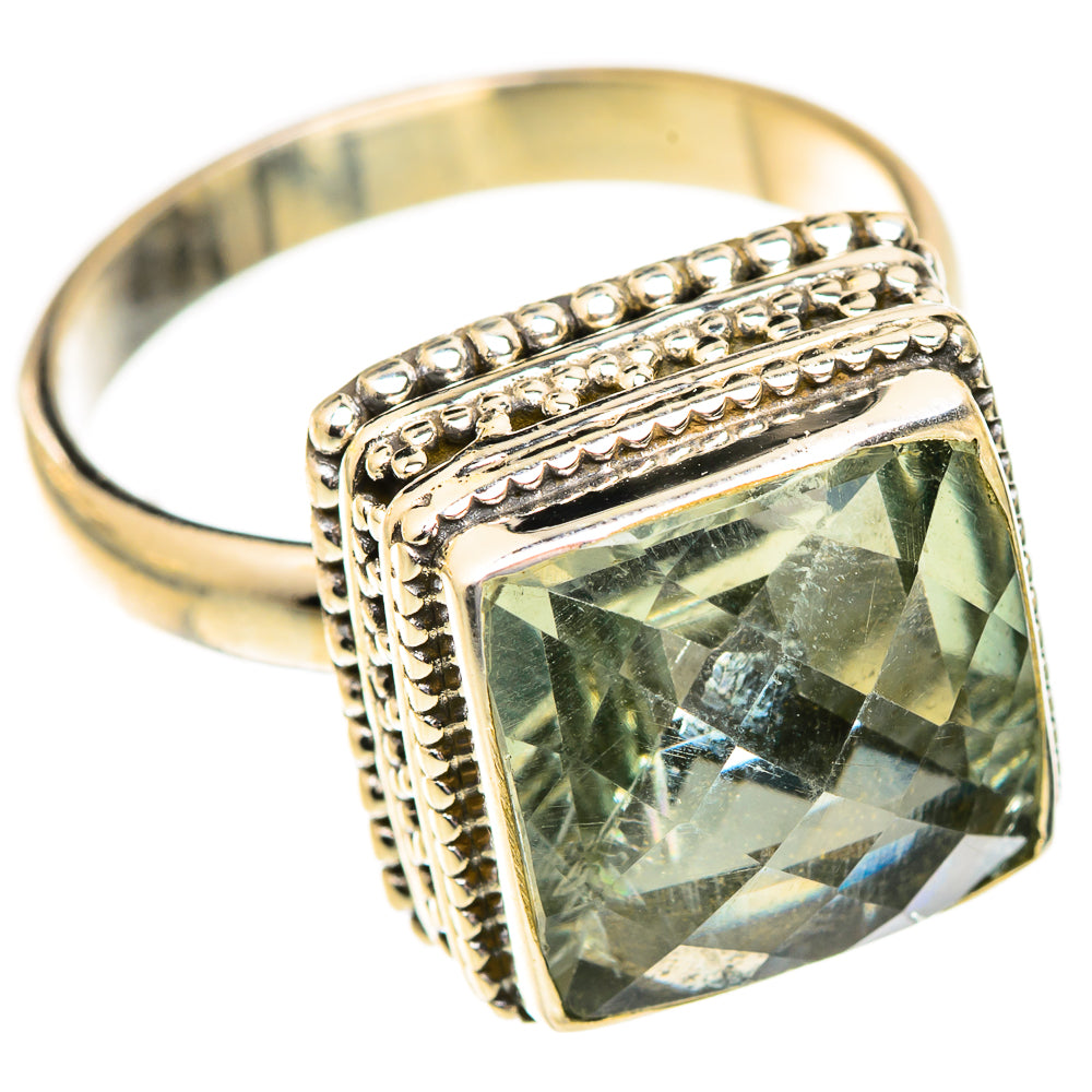 Green Amethyst Rings handcrafted by Anasilvercos - RING123404 - Photo 2