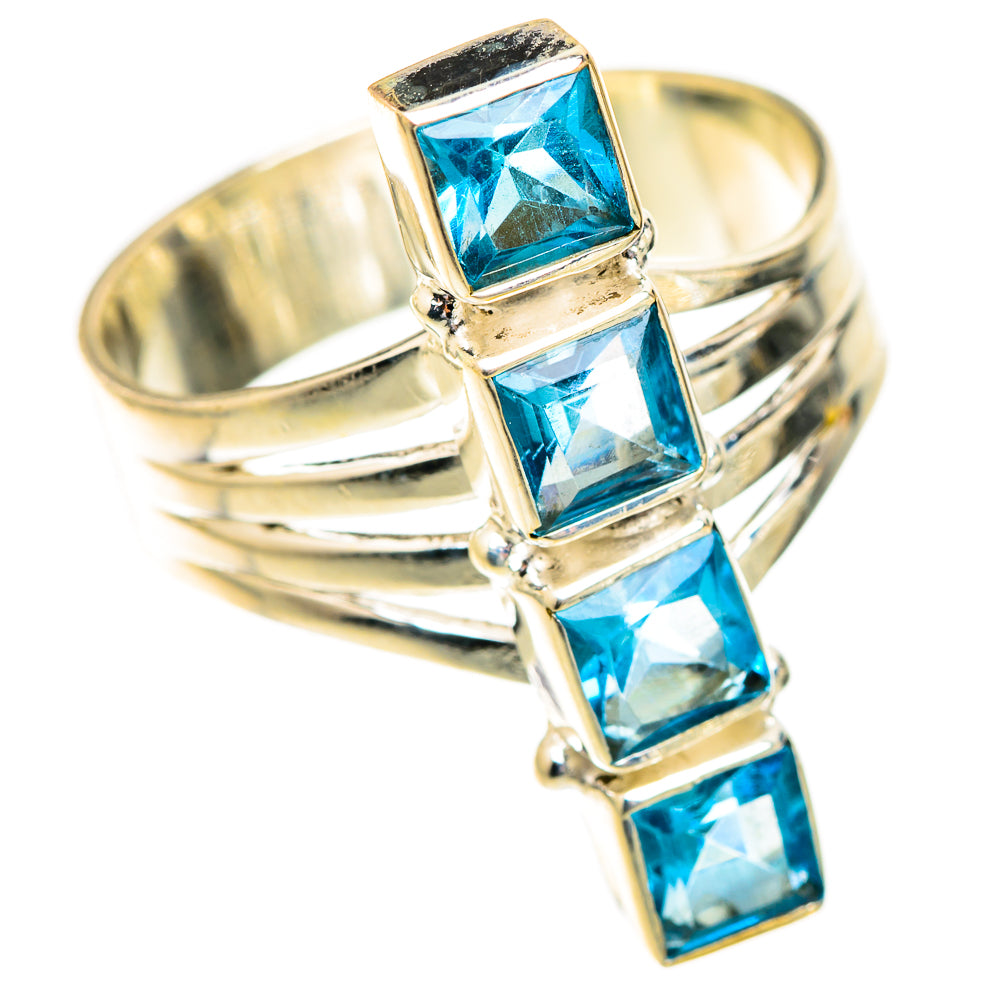 Swiss Blue Topaz Rings handcrafted by Anasilvercos - RING123430 - Photo 2